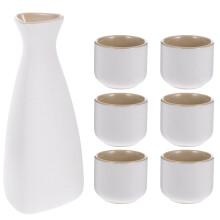 Sake Set Japanese Cup Saki Ceramic Bottle Cups Pot Carafe Tea Porcelain Kit Serving Warm Traditional Shot Sets Holder