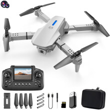 RC Drone with Screen Display Remote Control, 1080P Dual Camera, Obstacle Avoidance, HD Aerial Photography Quadcopter