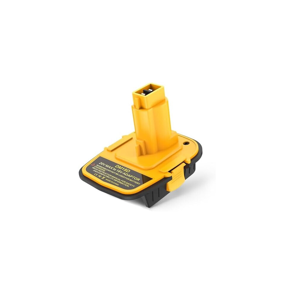 Dm18d Battery Adapter With Usb Port For Dewalt 18V Tools, Compatible With Dewalt 20V & Milwaukee 18V Li-Ion 9329345941320