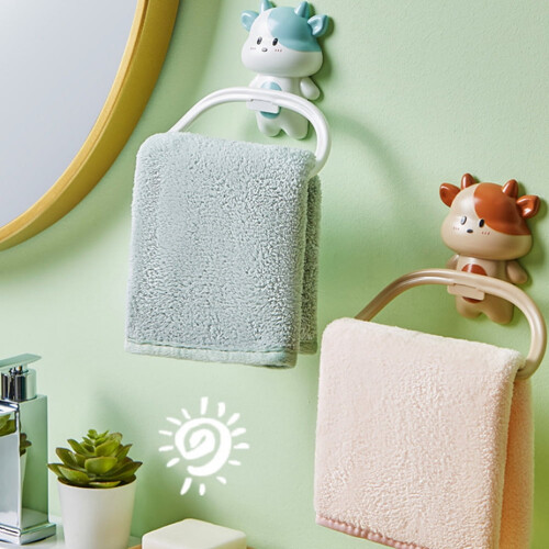Porte-serviettes de salle de bain gonflable (2 pièces) 1
