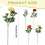 2 stk. flokkede kunstige peonblomster 3