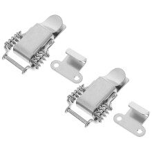 OUNONA 2Pairs Stainless Steel Spring Toggle Latches Lock for Toolbox Cabinet with Keyless Design