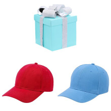 Kids' Baseball Cap Christmas Gift Set – Moisture-Wicking, Quick-Drying, Breathable Sun Hat for Outdoor Activities & Beach (2 pcs)