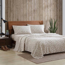 Twin Flannel Sheet Set Cotton Brushed Soft Beige