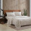 Twin Flannel Sheet Set Cotton Brushed Soft Beige 1