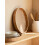 Round Wooden Serving Tray with Raised Edge 1