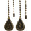 Ceiling Fan Pull Chains Bronze Iron 315mm 2Pcs 1