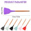 Heat-Resistant Silicone Shovel with Beech Wood Handle 2