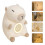 Lampe de nuit Capybara en peluche, réveil avec Snooze, éclairage 3