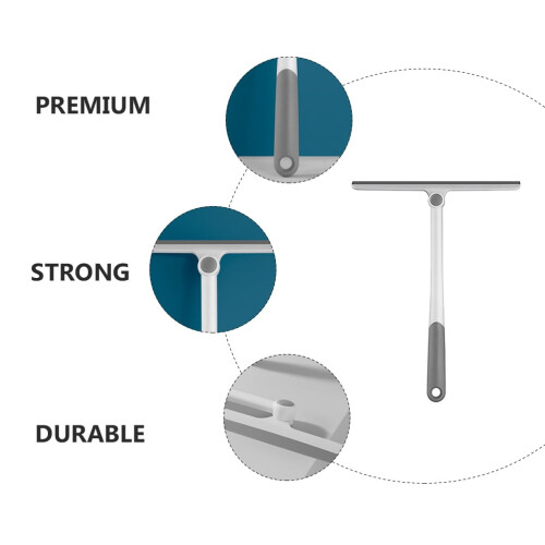 Bathroom Window Scraper Wiper Pull Glasses Shower Door Cleaner 2