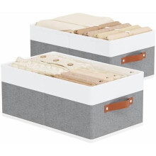 Paniers de rangement pliables avec poignées pour tiroirs, idéaux pour la penderie, la chambre ou la buanderie. Dimensions :