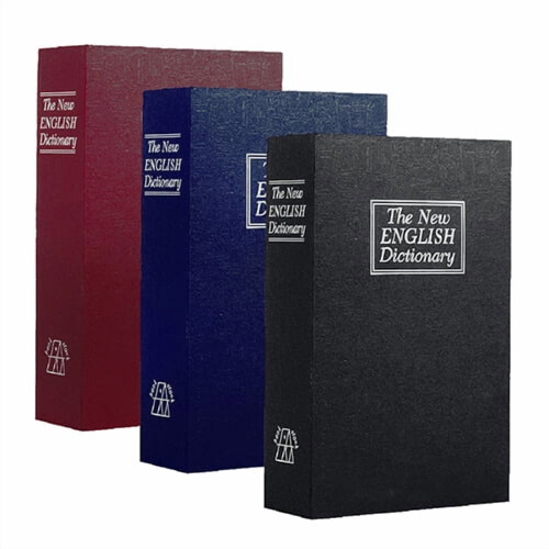 Home Security Dictionary Book Cash Jewelry Valuables Safe Storage Key Lock Box Creative Portable Useful Antitheft H 2