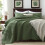 Olive Green King Quilt Bedding Set with 2 Shams 5