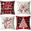 Julörngott 45x45 cm, set med 4 röda gröna 1