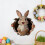 Stickers muraux lapin de Pâques pour chambre d'enfant 6
