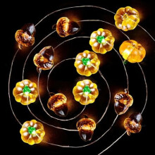 Luci decorative a forma di fiocco di neve con 40 LED, luce bianca fredda, a batteria