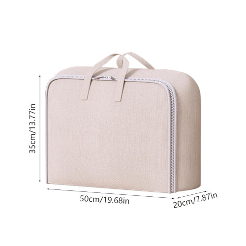 Πτυσσόμενη μεγάλη τσάντα Duffle μπεζ 19,68x7,87x13,77 ίντσες 2