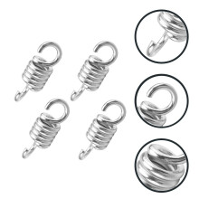 4 piezas de resortes metálicos para columpios, sacos de arena, resortes para columpios de porche, resortes para hamacas, anillos de resorte,
