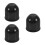 FRCOLOR3PCS Abschleppabdeckung Autokäfig Reise Schwarz 6