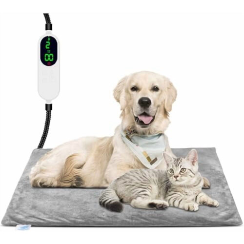Varmemåtte til kæledyr til katte og hunde, justerbar