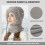 Γυναικείο καπέλο Beanie 3 σε 1, αντιανεμικό και ζεστό κασκόλ και καπέλο εξωτερικού 3