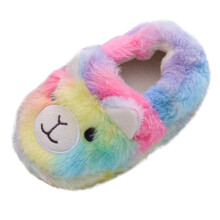 Zapatos de suela blanda para niñas, pantuflas de dibujos animados para bebés y niños pequeños, zapatos cálidos para bebés y niños pequeños,