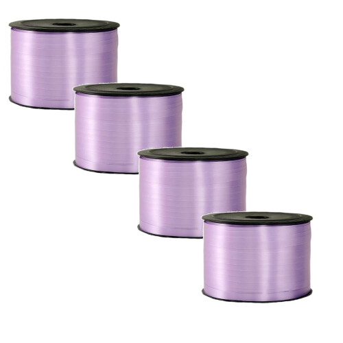 Μωβ κορδέλα για μπούκλες 0,5cm x 100 μέτρα 4 ρολά