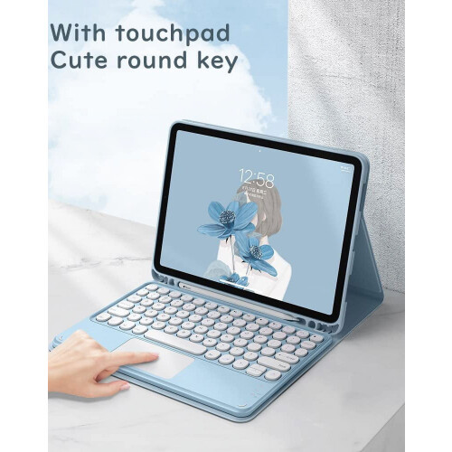 Θήκη με πληκτρολόγιο αφής και ποντίκι για Samsung Galaxy Tab S8Ultra14.6" (2022), αποσπώμενη, 1