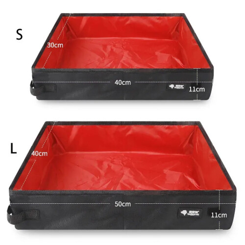 Portable Folding Pet Litter Box Waterproof Outdoor 2