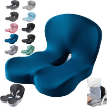 Poduszka siedziska z pianki memory foam w kształcie litery L dla kierowców samochodów osobowych/ciężarówek – ergonomiczne podparcie odcinka