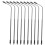 Modell av gatlyktor, svart plast, 10-pack 3