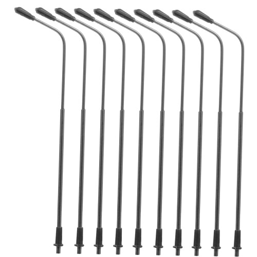 Modell av gatlyktor, svart plast, 10-pack 2