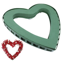 Green Floral Foam Blocks Heart Shape Flower Stand for Wedding and Special Events