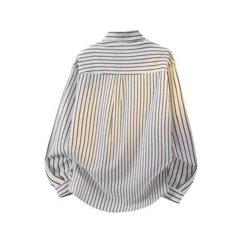 Men's Long Sleeve Solid Stripe Button-Up Tee 2