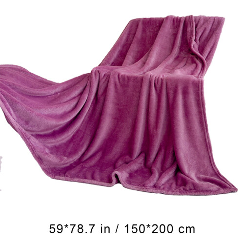 Fleece Blanket Purple 150 x 200 cm 2
