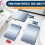 Bathroom Rug Mat Polyester 24x16 Inch Blue 2