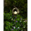 Solar-Gartenleuchte mit Erdspieß, bronzefarben, mit Crackle-Glas-Blume, 1 Stück 5
