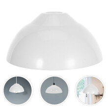 Weißer, kuppelförmiger Lampenschirm PP24cm für E27-Deckenlampen