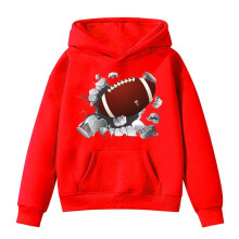 Fodboldfans Teenagersweatshirt Spiller Sport Retro Børn Drenge Piger Rugby Pullover Hættetrøje Sweatshirt