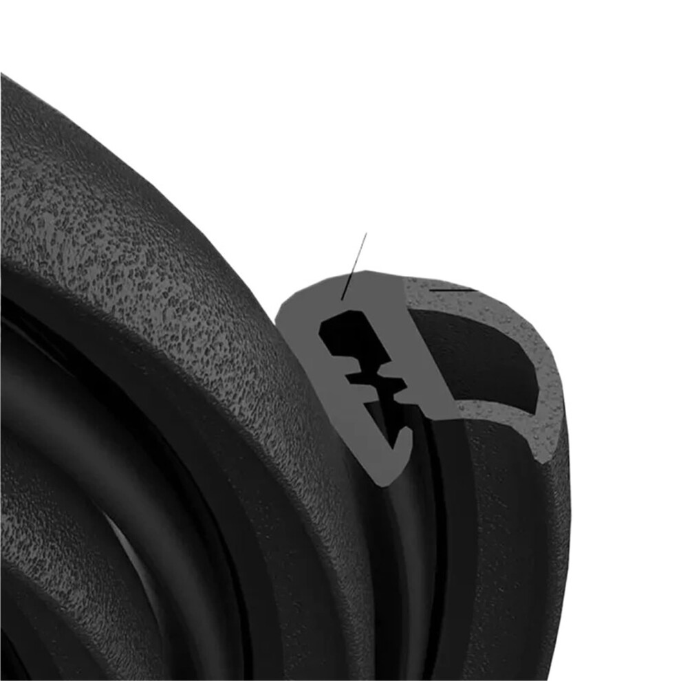 Car Door Seal Strip For B Pillar Weatherproof Noise Reduction Dustproof Protection 2Pcs 9169991191409
