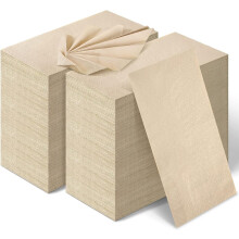 500 Packs Disposable Paper Napkins Bulk Bamboo Paper Towels Disposable Hand Towels for Bathroom Eco Unbleached Brown Dinner Napkins