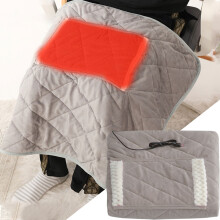 Portable Electric Heated Throw Over Blanket Large Warm Washable Fleece Winter Warming USB