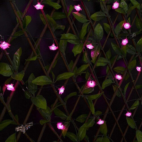 Solar Flower String Lights Waterproof 8 Modes 10m 2