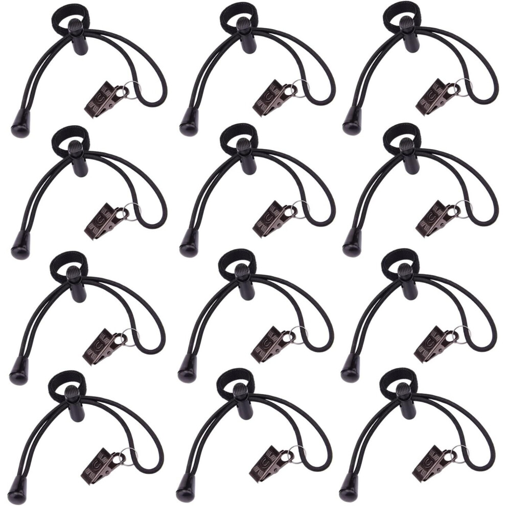 Photography Backdrop Clips Black 12 Pcs 9097180101680