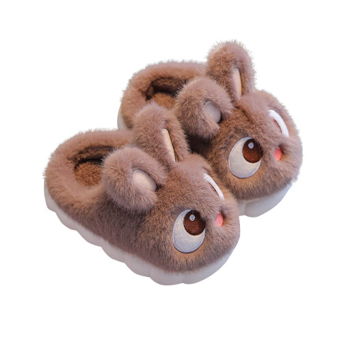 Mikilon Winter Παιδικές Παντόφλες Add Plush Χαριτωμένες Αντιολισθητικές Παντόφλες για