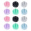 Boules de mélange pour shaker de protéines portables, 6-Noir 3