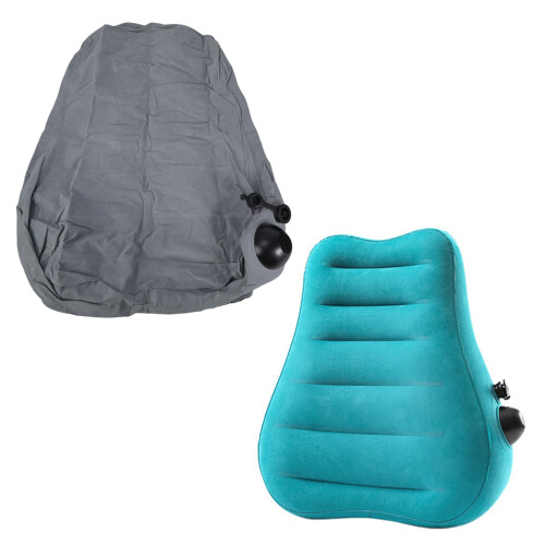 Inflatable Lumbar Pillow Travel Cushions For Comfortable-grey 1
