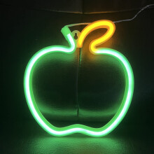 Apple LED neonreklám – USB-ről vagy elemről működtethető