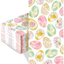 Happy Easter Guest Napkins Paper Napkins Egg Paper Hand Towels Spring Floral Bunny Home Family Dinner Holiday Party Supplies