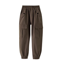 Kids Girls Cargo Pants Cotton Jogger Pants Children Super Cool Pants Casual Wear Pants Kids Clothes Coffee